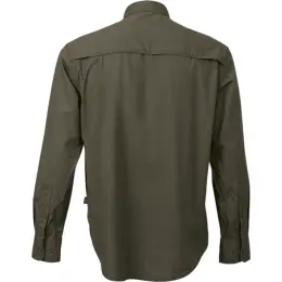 Mens Heritage Stretch Long Sleeve Shirt Fatigue Back